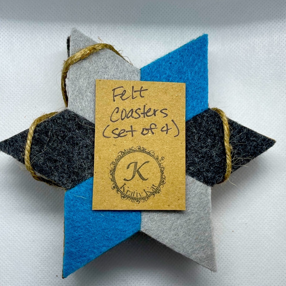 Felt Star coasters (set of 4)